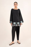 2 Pc Embroidered Dobby Cotton Suit