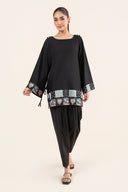 2 Pc Embroidered Dobby Cotton Suit