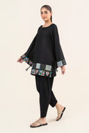 2 Pc Embroidered Dobby Cotton Suit