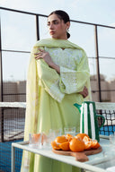 2 Pc Embroidered Arabic Lawn Suit