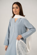 Embroidered Cationic Chiffon Dupatta