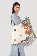 Printed Arabic Lawn Scarf