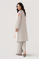 Embroidered Slub Lawn Shirt