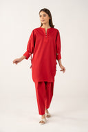 2 Pc Dyed Lawn Suit