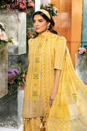 3 Pc Unstitched Embroidered Lawn Suit | MB-CUS25-711A