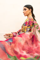 3 Pc Unstitched Embroidered Lawn Suit | MB-CUS25-903B
