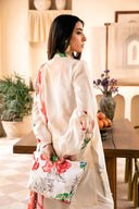 3 Pc Unstitched Embroidered Lawn Suit | MB-CUS25-907B