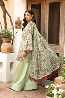 3 Pc Unstitched Embroidered Slub Lawn Suit | MB-CUS25-912B
