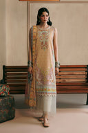 3 Pc Unstitched Embroidered Slub Khaddar Suit