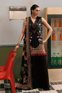 3 Pc Unstitched Embroidered Slub Khaddar Suit