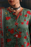3 Pc Unstitched Embroidered Slub Khaddar Suit
