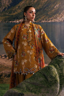 3 Pc Unstitched Embroidered Linen Suit