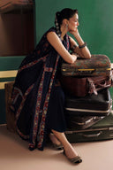 3 Pc Unstitched Embroidered Linen Suit