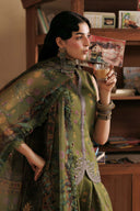 3 Pc Unstitched Embroidered Linen Suit