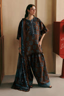 3 Pc Unstitched Embroidered Linen Suit