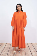 Dyed Dobby Lawn Dress