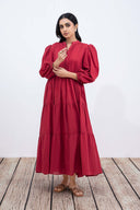 Dyed Dobby Lawn Dress