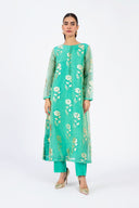 2 Pc Printed Organza Suit | MB-F23-409