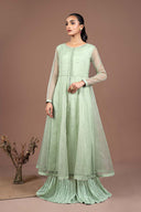 2 Piece Dyed Organza Suit