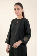2 Pc Embellished Raw Silk Suit
