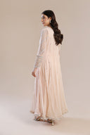 3 Piece Embroidered Poly Net Suit