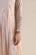 3 Piece Embroidered Poly Net Suit