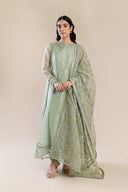 2 Pc Embroidered Organza Suit
