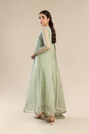 2 Pc Embroidered Organza Suit