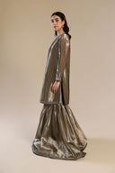 2 Pc Embroidered Tissue Suit