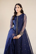 2 Piece Embroidered Poly Organza Suit