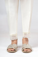 Dyed Raw Silk Trouser