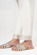 Dyed Raw Silk Trouser