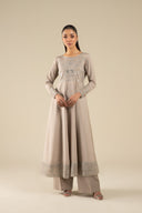 Embroidered Raw Silk Pishwas