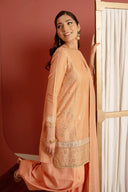 3 Pc Embellished Lurex Pinstripe Suit