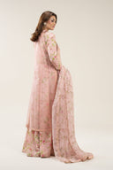 3 Pc Embroidered Organza Suit