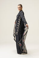3 Pc Embroidered Bamberg Raw Silk Suit