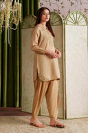 2 Pc Embellished Bamberg Raw Silk Suit