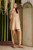 2 Pc Embellished Bamberg Raw Silk Suit