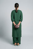 2 Pc Embroidered Crepe Suit