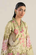 2 Pc Printed Crepe Suit