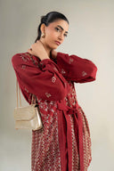 2 Pc Embellished Grainy Georgette Suit