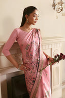 Printed Charmeuse Silk Saree