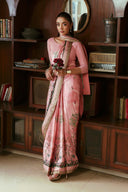 Printed Charmeuse Silk Saree