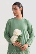 2 Pc Embellished Swiss Lawn Suit