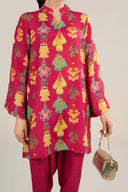 2 Pc Embellished Crepe Suit