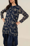 2 Pc Embroidered Cotton Net Suit