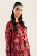 2 Pc Embellished Raw Silk Suit