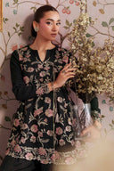 3 Pc Embroidered Georgette Chiffon Suit
