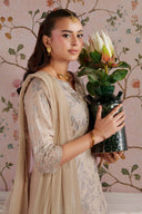 2 Pc Embellished Bamberg Raw Silk Suit