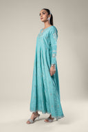 Embroidered Raw Silk Pishwas
